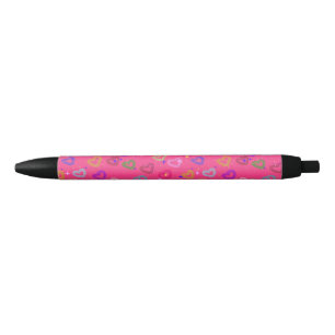 Schattig Kleurrijk Hart Zwarte Inkt Pen