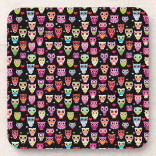 schattig kleurrijk kinder patroon onderzetter