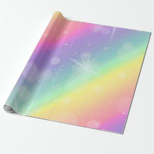 Schattig kleurrijk monogram cadeaupapier