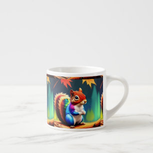 Schattig Kleurrijk Zittend Eekhoorn-75463 Espresso Kop