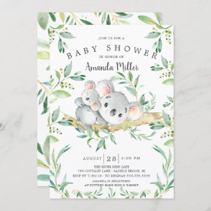 Schattig Koala Beer Baby shower Kaart