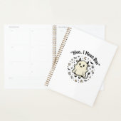 Schattig Koe Geest Halloween Moo Boo Vintage Ontwe Planner (Display)