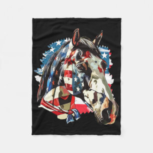 Schattig Konijn Amerikaanse Patriottische 4 Juli C Fleece Deken