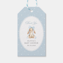 Schattig Konijn, Blauwe Strik, Blauwe Stippen, Bab