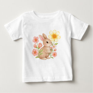 Schattig Konijn Bloem Baby