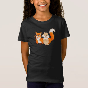 Schattig konijn- en vossenT-shirt T-shirt