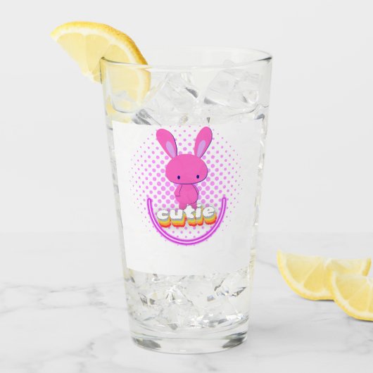 Schattig Konijn Glas (Voorkant ijs)