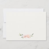 Schattig Konijn In Bloemstuk Kinderen Foto Verjaar Bedankkaart (Achterkant)