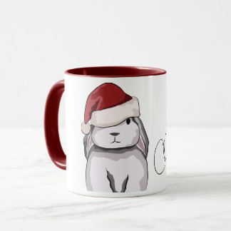 Schattig Konijn Kerst Afbeelding Mok