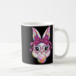 Schattig konijn konijn gezicht luipaard coquette s koffiemok