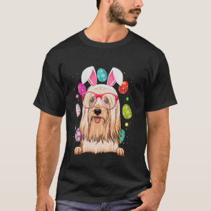 Schattig Konijn Lhasa Apso Hondengezicht Paaseiere T-shirt