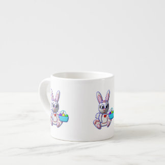 Schattig Konijn met een Mand Espresso Kop