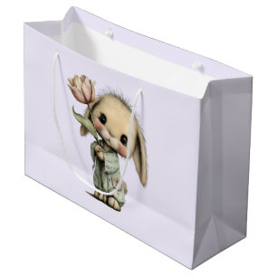 Schattig Konijn met een Tulp Groot Cadeauzakje