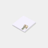 Schattig Konijn met een Tulp Post-it® Notes (Schuin)