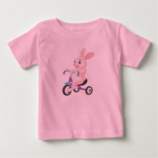 Schattig Konijn Op Driewieler Baby