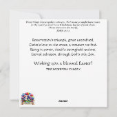 Schattig konijn paaspicknick brunch bos feestdagenkaart (Achterkant)