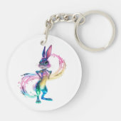 Schattig konijn sleutelhanger (Achterkant)