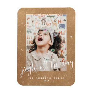 Schattig Kraft Jingle All The Way Script 2 Foto Magneet