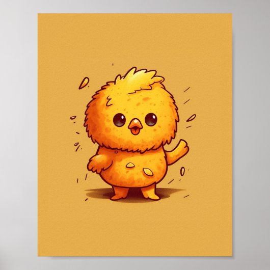 Schattig kuiken poster (Voorkant)