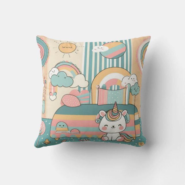 Schattig kussen ontwerp (Achterkant)