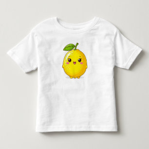 Schattig Lachende Citroen Karakter Kinder Shirts
