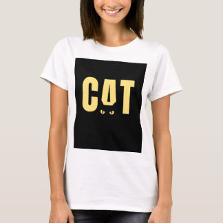 "Schattig Lady Cat T-shirt: Charmant Feline Design T-shirt