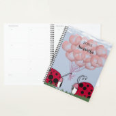 Schattig Ladybug met  roze ballon Bouquet Planner (Display)