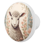 Schattig Lam Fijne Pastel Kleur Bloemen Keramische Knop (Rechts)