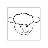 Schattig Lam Rubberstempel (Afrduk)