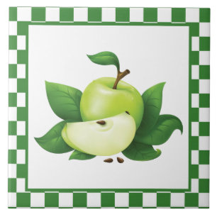 schattig land appel keuken tegeltje