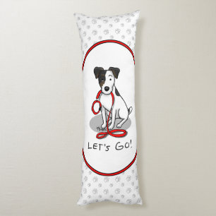 Schattig Laten we gaan! Jack Russell Terrier (drie Lichaamskussen
