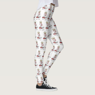 Schattig Laten we gaan! Wandelende Clumber Spaniel Leggings