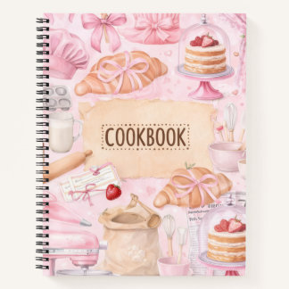 Schattig leeg kookboek om recepten in te schrijven notitieboek