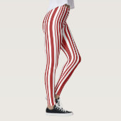 SCHATTIG! Leggings - Rood & Witte Strepen Candy Ca (Rechts)
