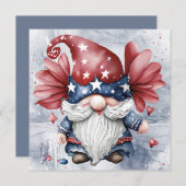 Schattig leuk funky Gnome Gonk met sterrenhoed Feestdagenkaart (Voorkant / Achterkant)