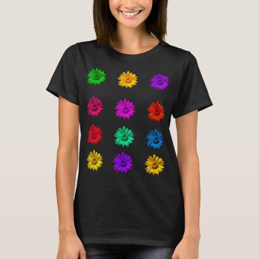Schattig Leuk Kleurrijk Hippisch Funky Cool Stijlv T-shirt (Voorkant)