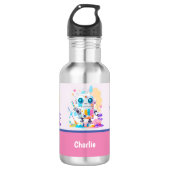 Schattig Leuk Messy Robot Schilderij Splashes Waterfles (Voorkant)