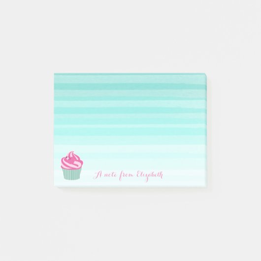 Schattig Lief Meisjesachtig , Taartje Post-it® Notes (Voorkant)
