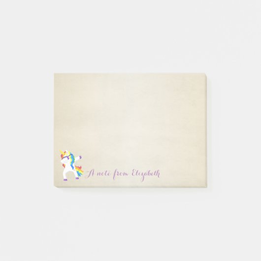Schattig Lief Stijlvol Eenhoorn Post-it® Notes (Voorkant)