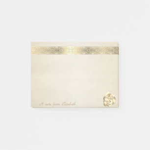 Schattig Lief Stijlvol Elegant, Kant, Gouden Roos Post-it® Notes