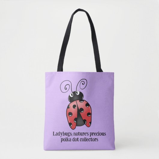 Schattig lieveheersbeestje liefde Canvas tas - Spr (Voorkant)