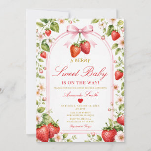 Schattig lint Coquette meisje baby shower A Berry Kaart