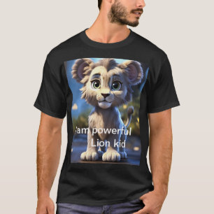 Schattig Lion Cub Graphic T-shirt