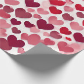 Schattig Little Hearts-inpakpapier Cadeaupapier (Hoek)