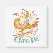Schattig Llamen Magnet Magneet (Voorkant)