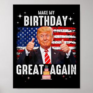 Schattig Maak Mijn Verjaardag Weer Groot Trump Lie Poster
