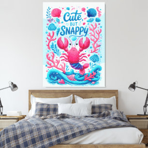 Schattig maar Fout Canvas Afdruk