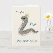 Schattig Maar Giftige Grappige Cobra Ondersteuning