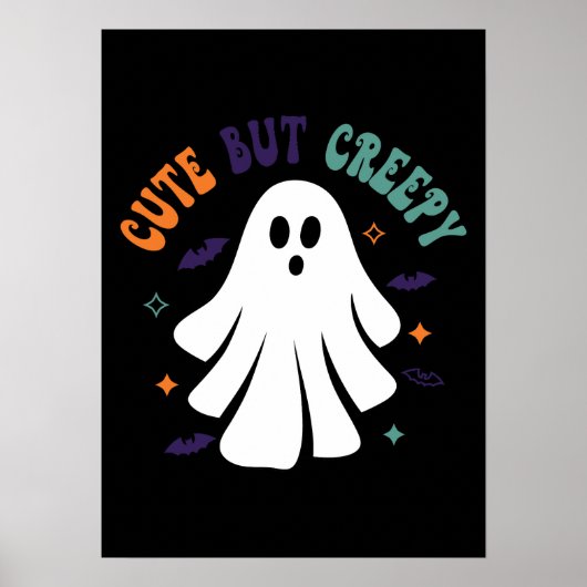 Schattig maar griezelig - Ghost - Grappig Hallowee Poster (Voorkant)