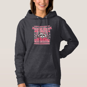 Schattig Maar Wild Coquette Wasbeer DIY Knippen Hoodie